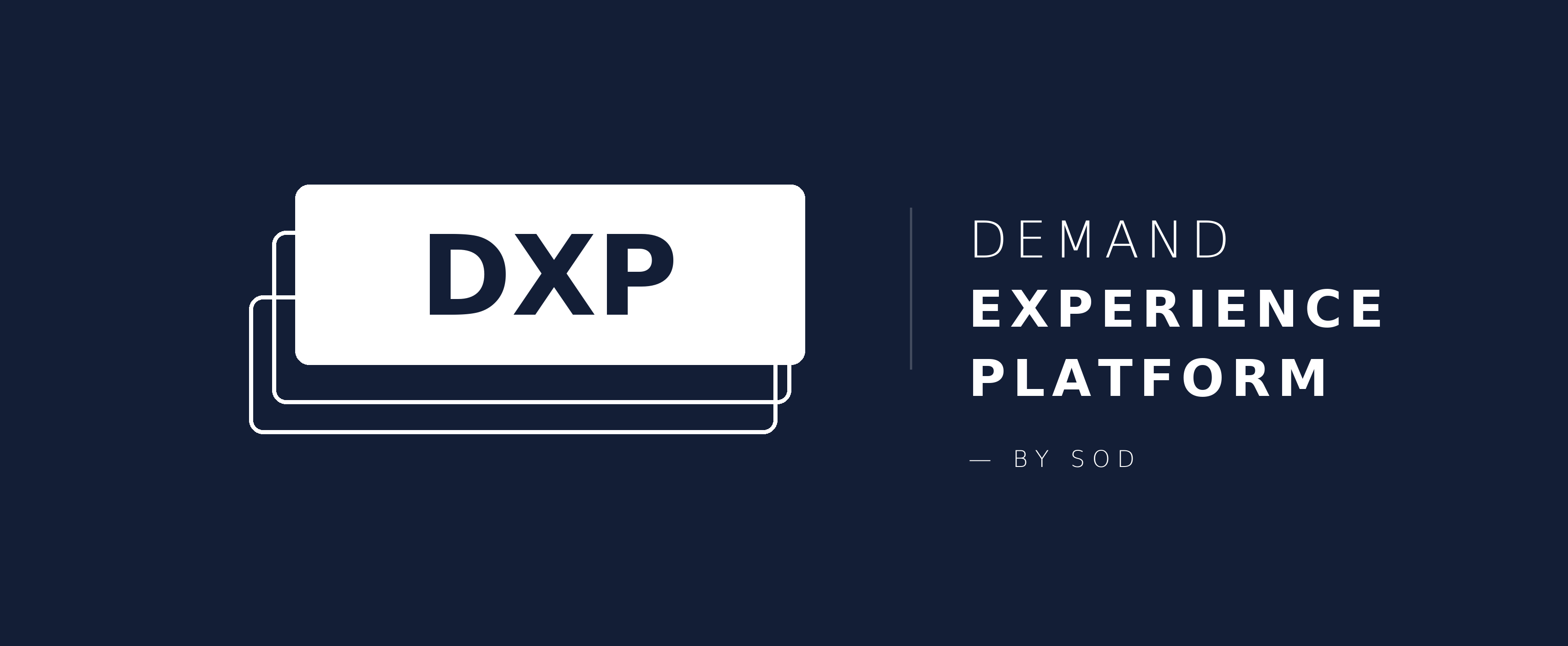 DXP · Demand Experience Platform by ScreenOnDemand